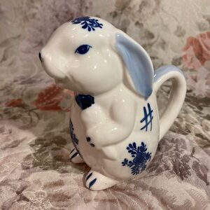 Vintage Bunny Ceramic Cream Pitcher